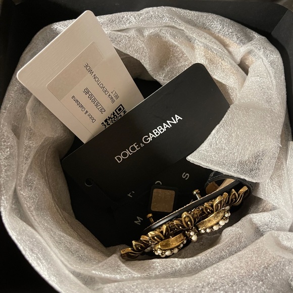 Dolce & Gabana Devotion Belt Black patent NIB - Picture 3 of 7